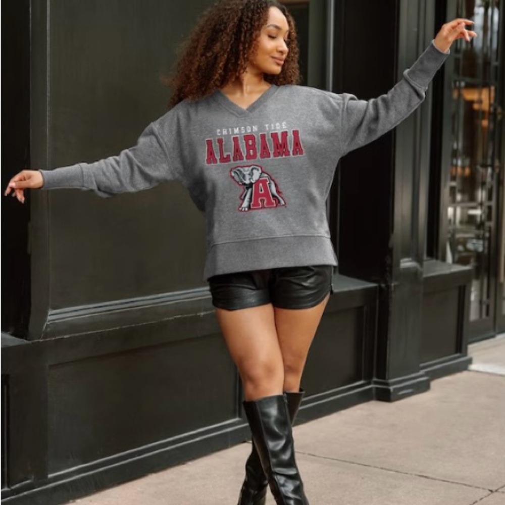 Alabama Crimson Tide Gray Sweatshirt-NEW